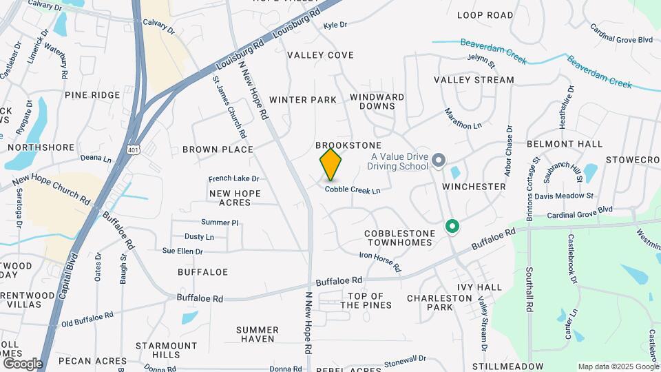 4409 Cobble Creek Ln Map and Location Details