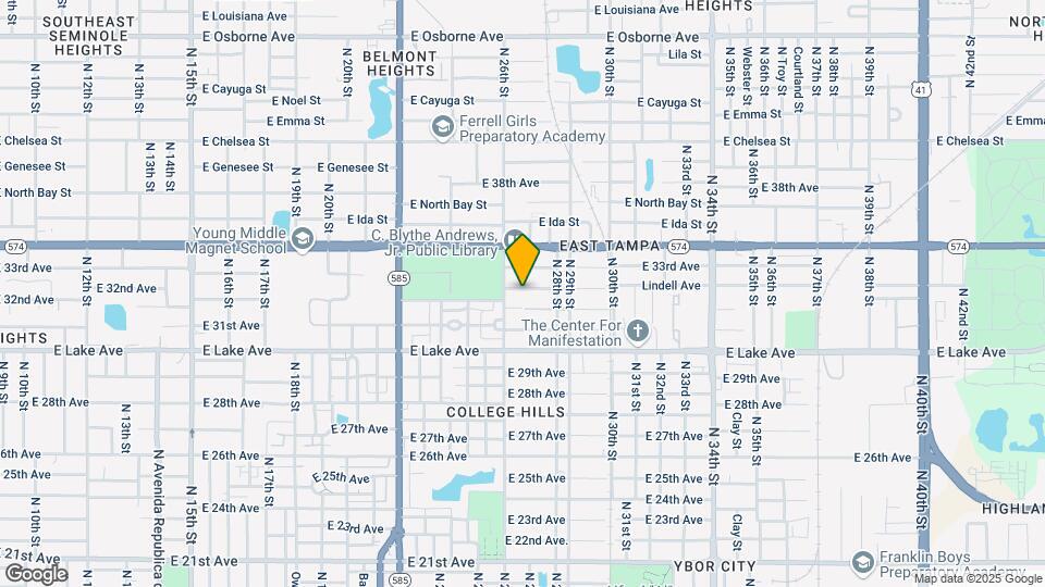 2607 Lindell Ave Map and Location Details