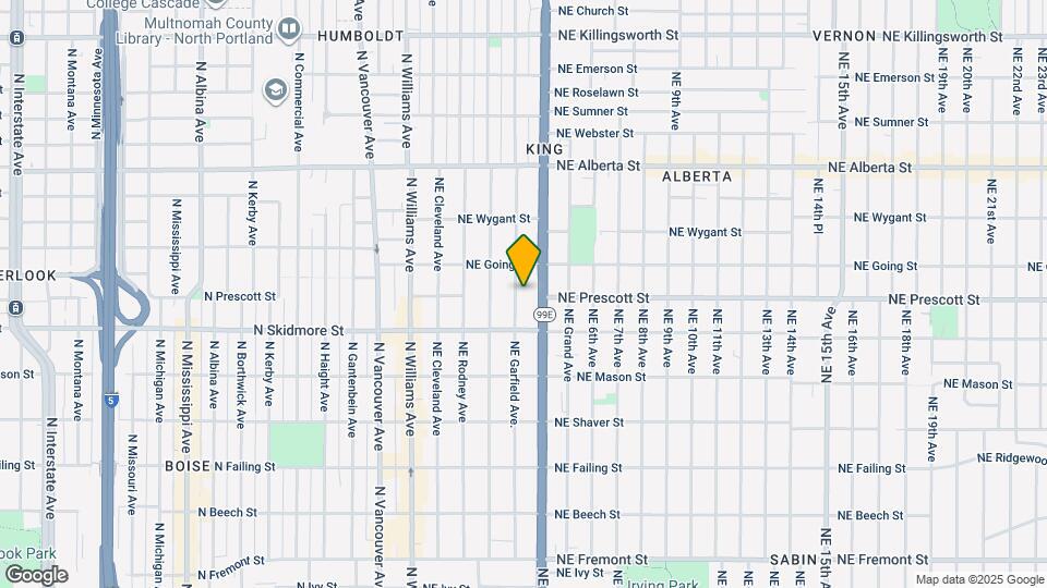 4500 NE Garfield Ave. Map and Location Details