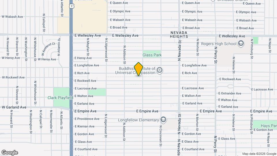 547 E Rockwell Ave Mapa y Detalles de la Ubicación
