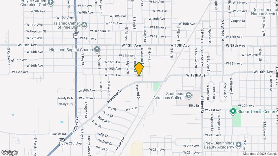 1704 S Catalpa St Mapa y Detalles de la Ubicación