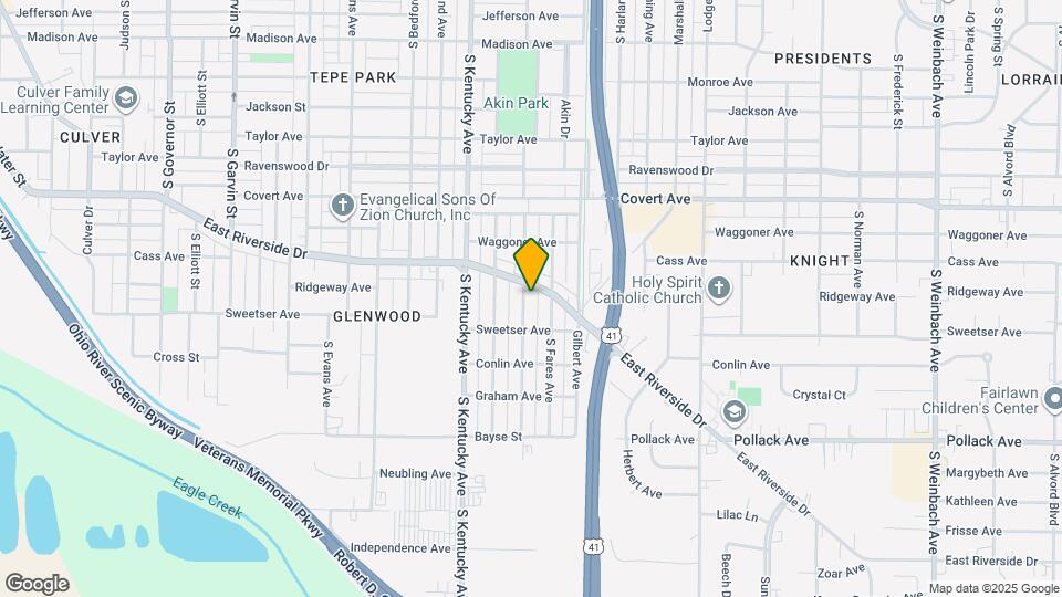 1708 S Kerth Ave Map and Location Details