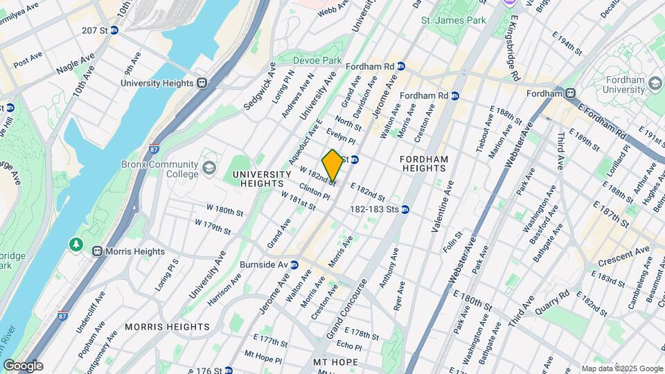 10 W 182nd St Map and Location Details