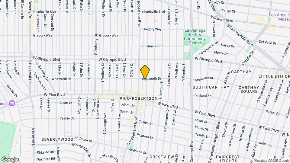 1109 S Wooster St Map and Location Details