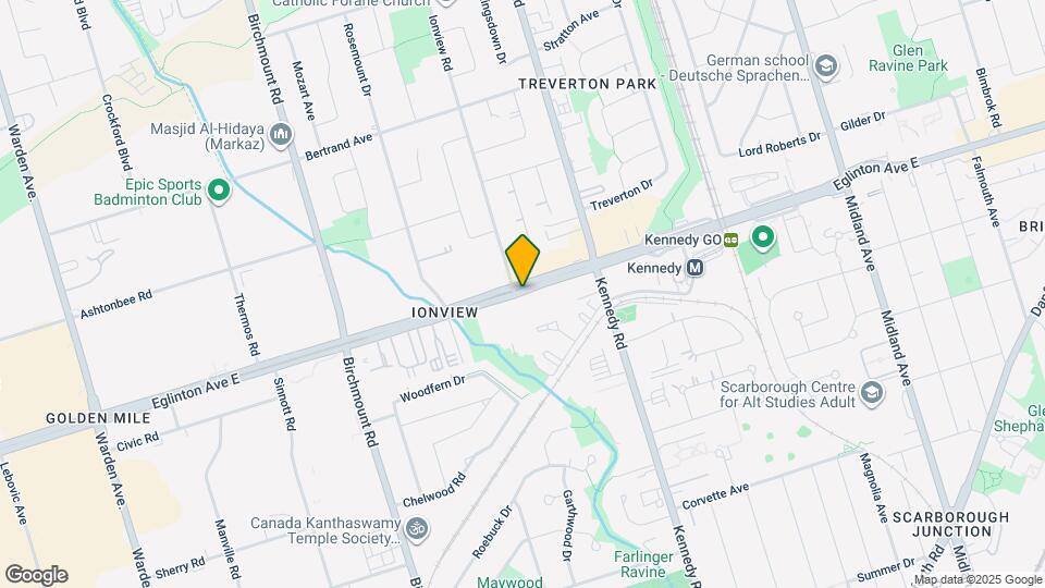 2323 Eglinton Ave E Map and Location Details
