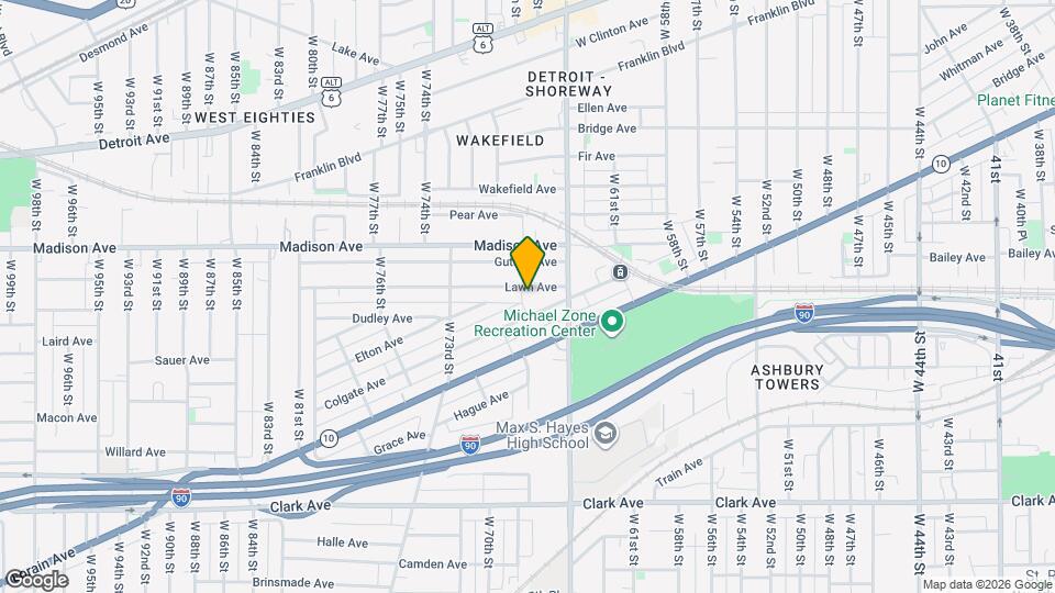 6709 Lawn Ave Map and Location Details