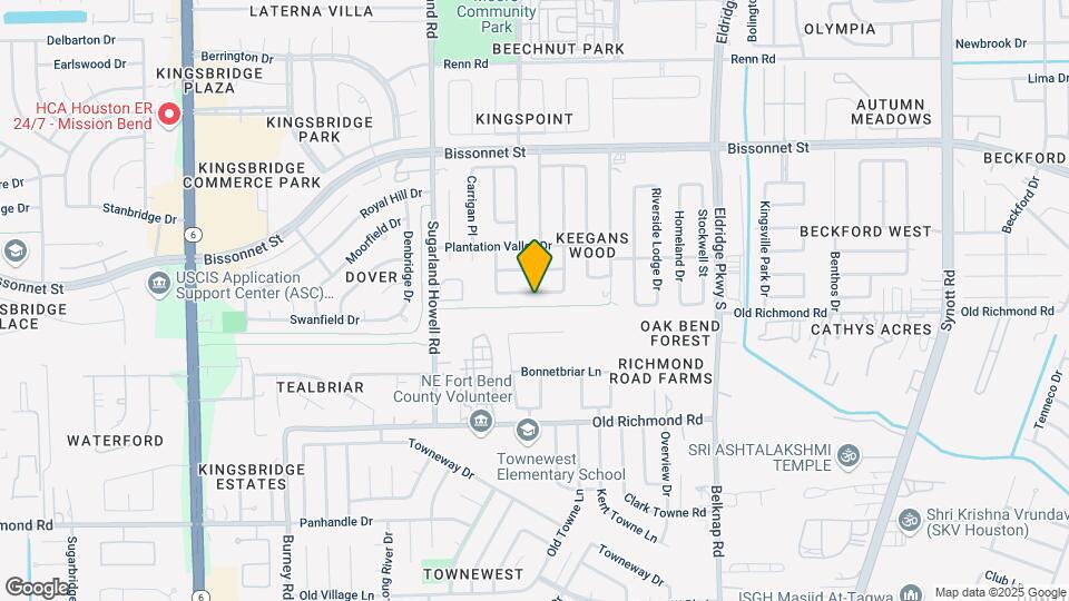 13919 Bonnercrest Dr Map and Location Details