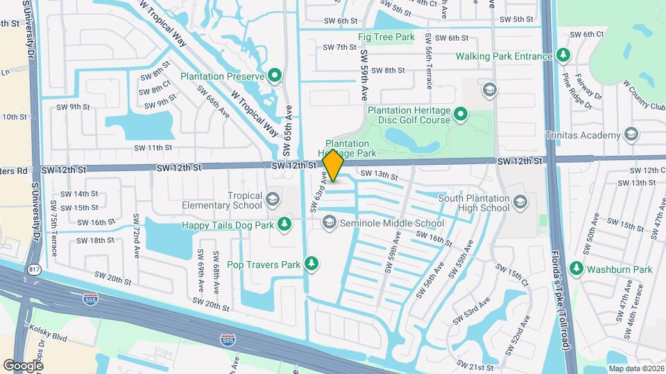6220 SW 14th St Map and Location Details