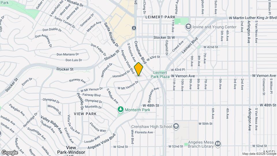 4342 Angeles Vista Blvd Mapa y Detalles de la Ubicación
