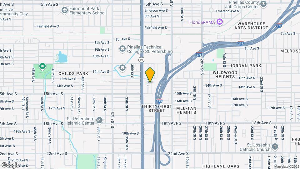 1350 33rd St S Map and Location Details