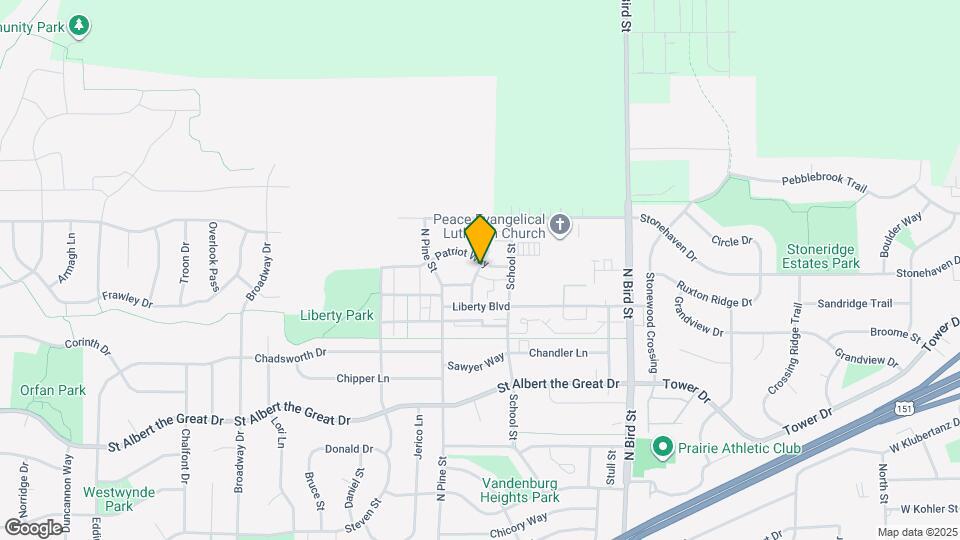 1325 Bunker Hill Dr Map and Location Details