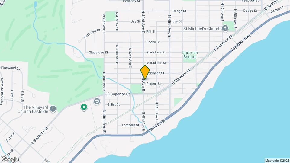 4301 Regent St Map and Location Details