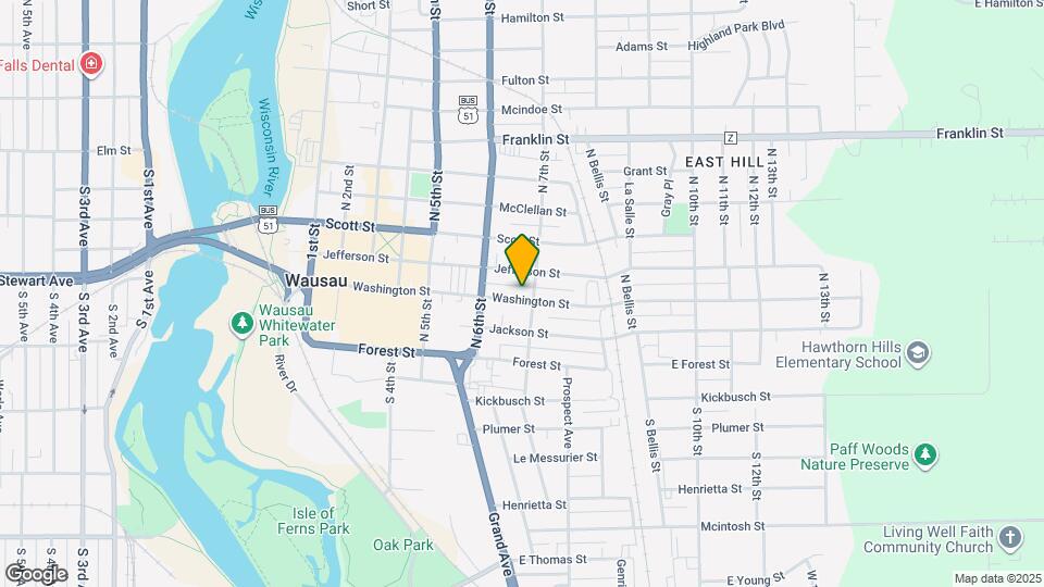 626 Washington St Mapa y Detalles de la Ubicación