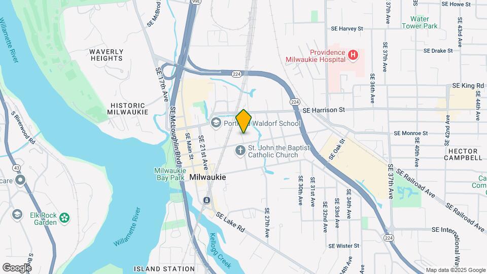 2501 SE Monroe St Map and Location Details