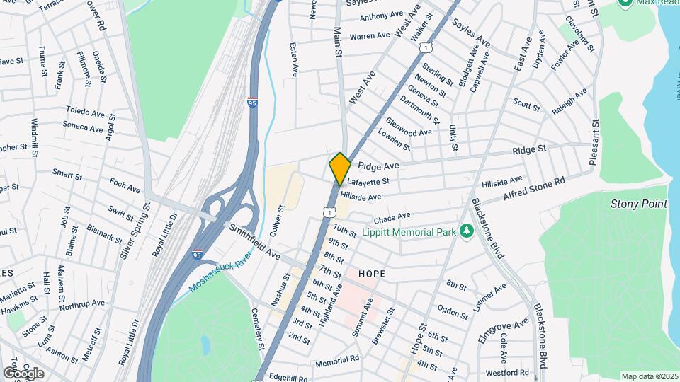 610 Pawtucket Ave Map and Location Details