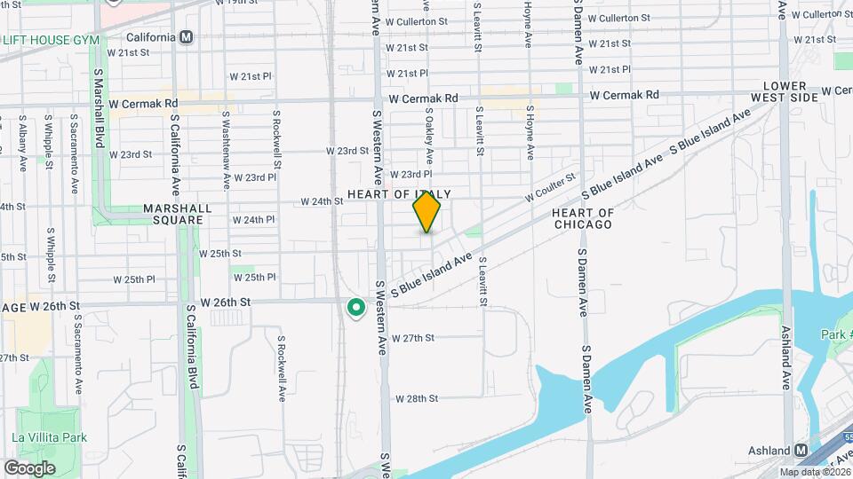 2448 S Oakley Ave, Unit 2F Mapa y Detalles de la Ubicación