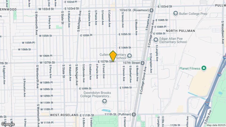 343 E 107th St Map and Location Details