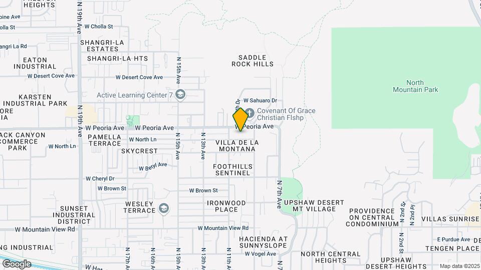 925 W Peoria Ave Map and Location Details