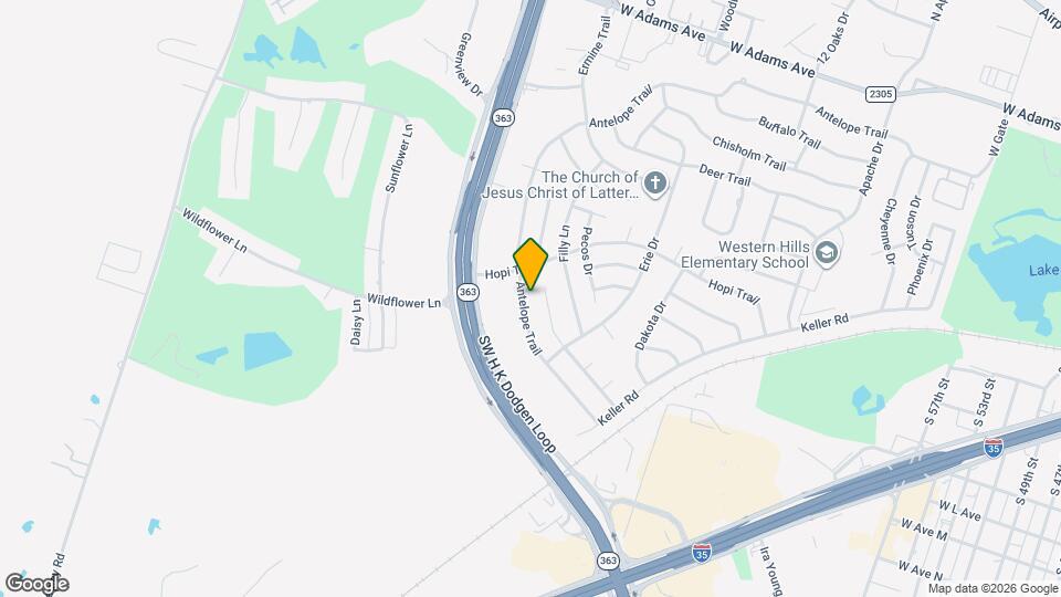 923 Antelope Trl Map and Location Details