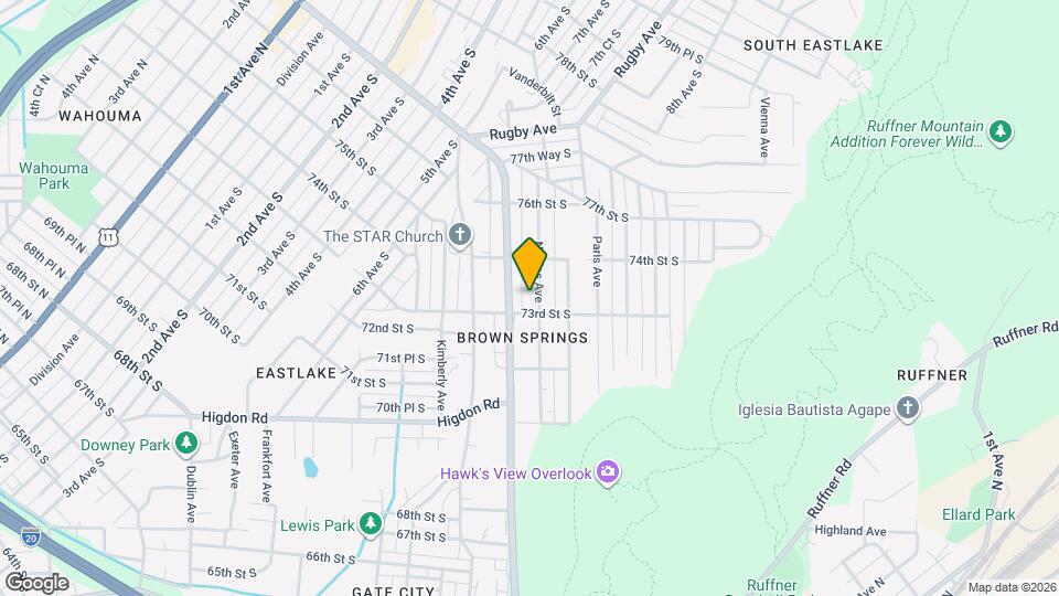 7312 Naples Ave Map and Location Details