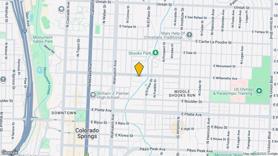 623 E Willamette Ave Map and Location Details