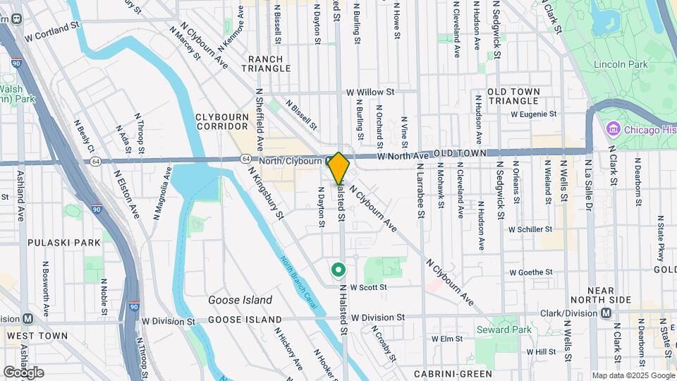 1526 N Halsted St Map and Location Details