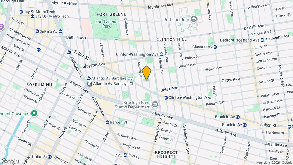 422 Clermont Ave, Unit 1 Map and Location Details