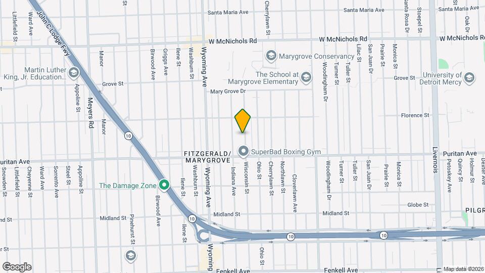 16183 Wisconsin St Map and Location Details