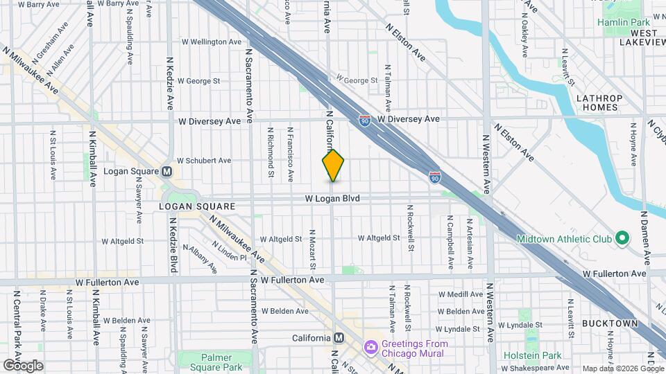 2601 N California Ave, Unit 8 Map and Location Details