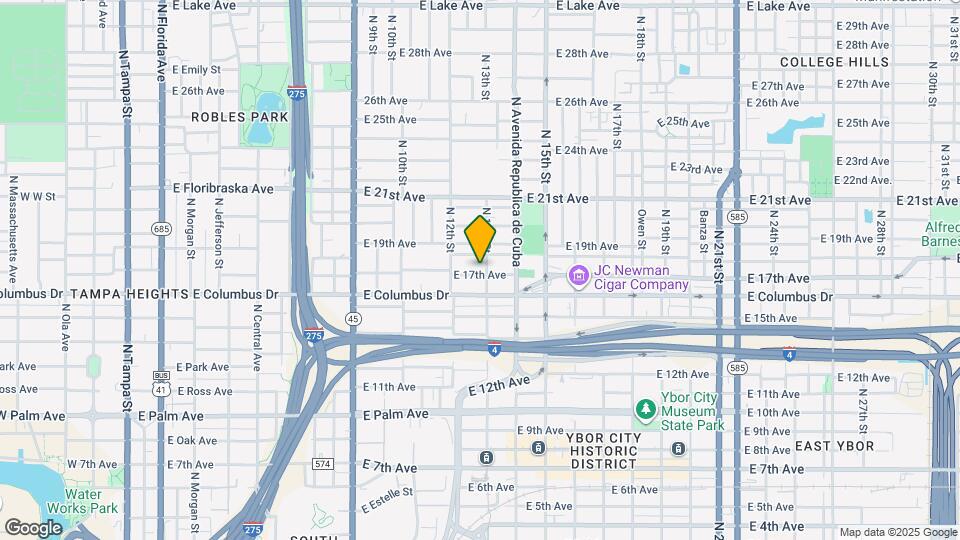 1216 E 17th Ave Map and Location Details