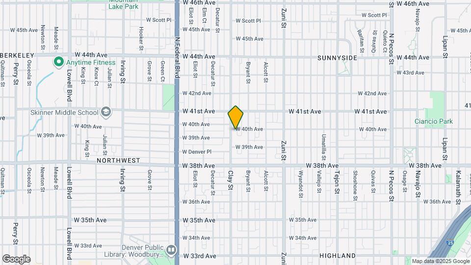 2670 W 40th Ave Map and Location Details