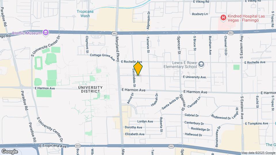 1381 E University Ave Mapa y Detalles de la Ubicación