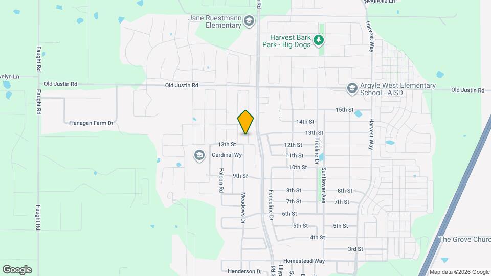 1309 Canary Ln Map and Location Details