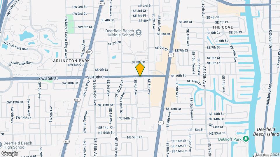 Deerfield Beach Garden Condos Map and Location Details