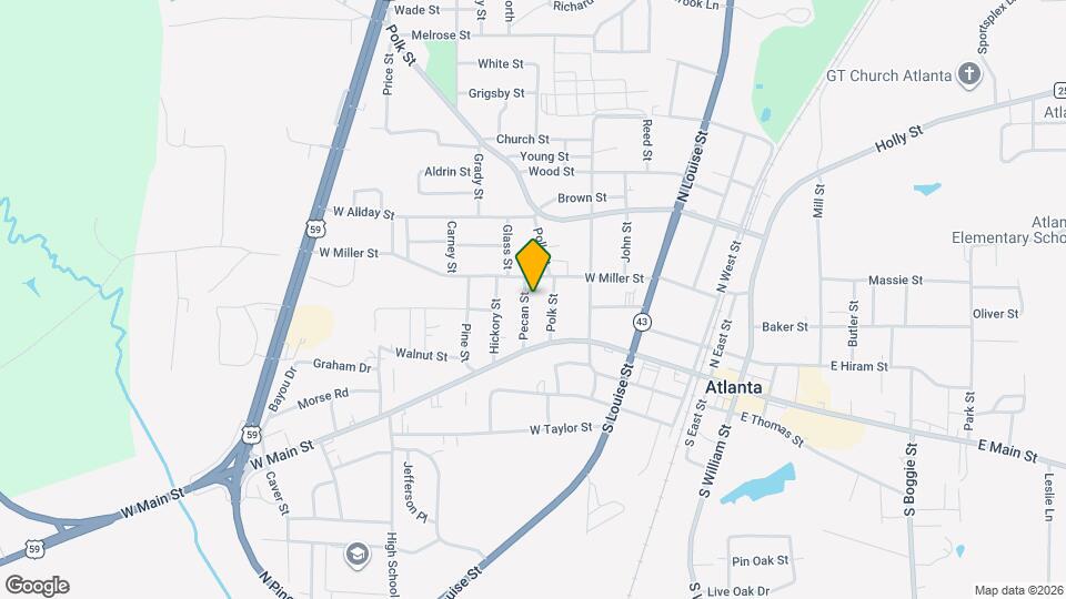 206 Pecan St Map and Location Details