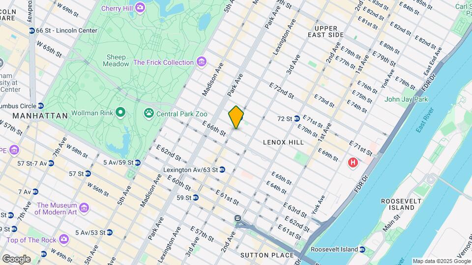 130 E 67th St Map and Location Details