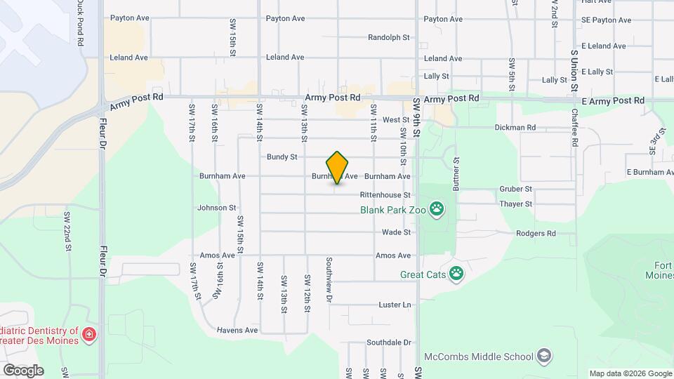 1201 Rittenhouse St Map and Location Details