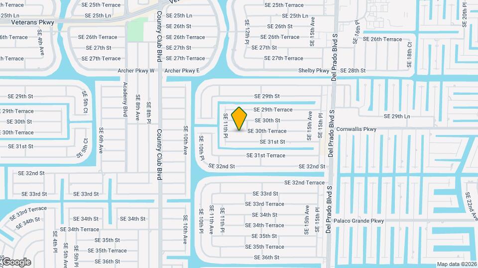 1116 SE 30th Terrace Map and Location Details