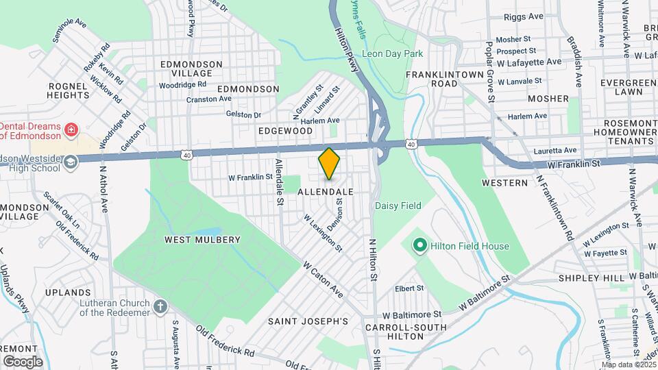 409 Edgewood St Map and Location Details