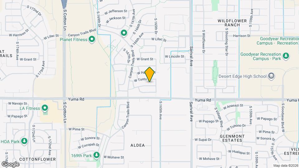 16546 W Desert Bloom St Mapa y Detalles de la Ubicación