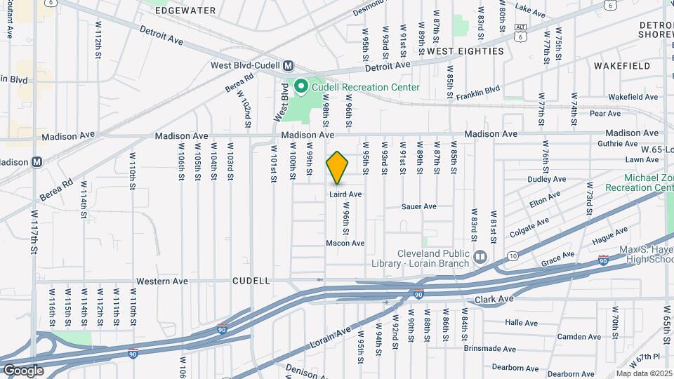 9702 Laird Ave Map and Location Details