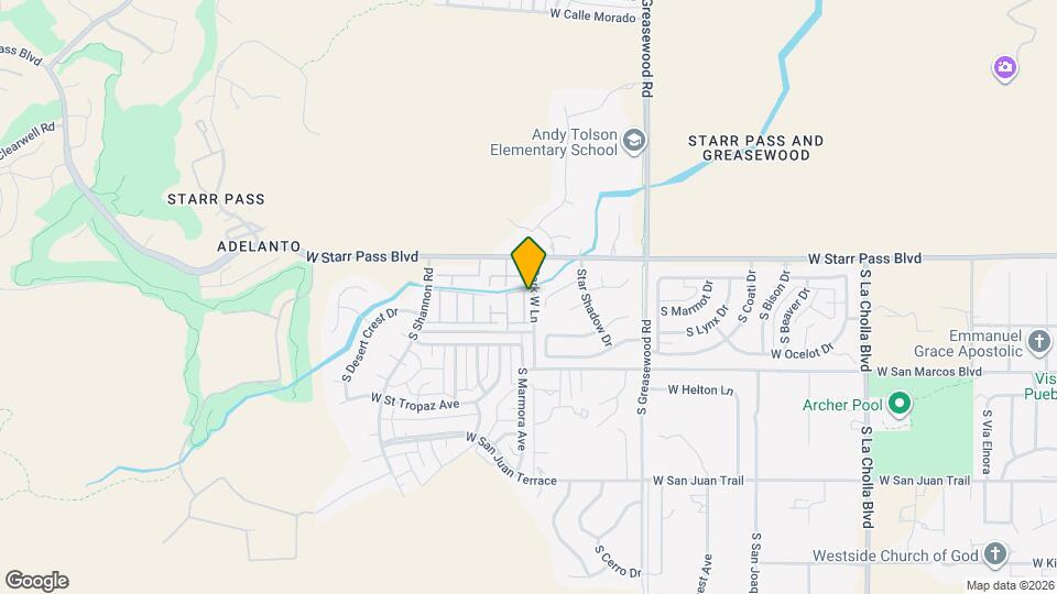 1307 S Copias Way Map and Location Details