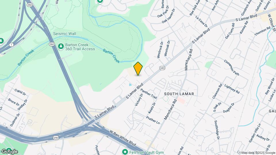 3600 S Lamar Blvd Map and Location Details