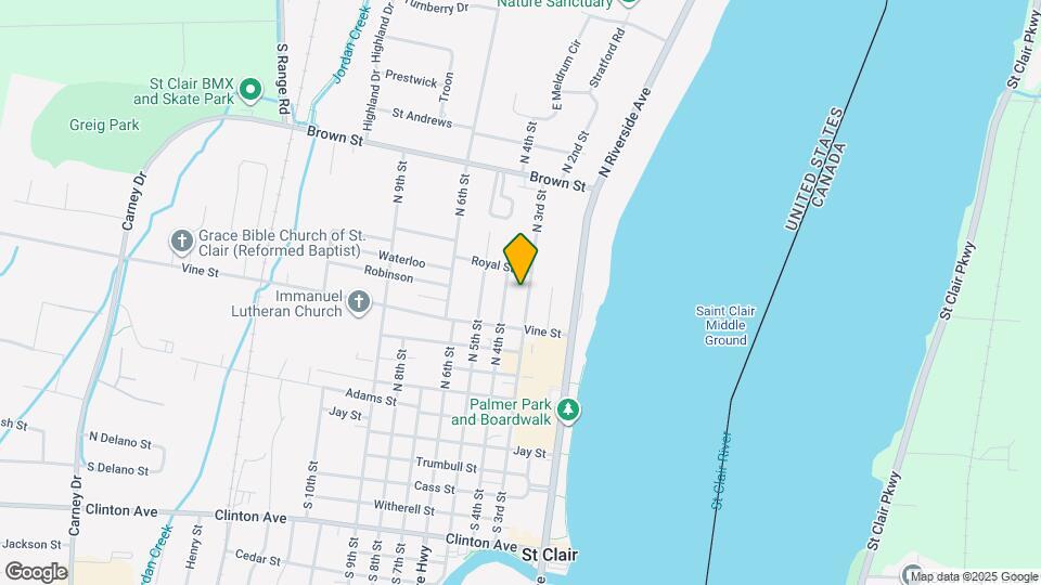 529 N 3rd St Map and Location Details