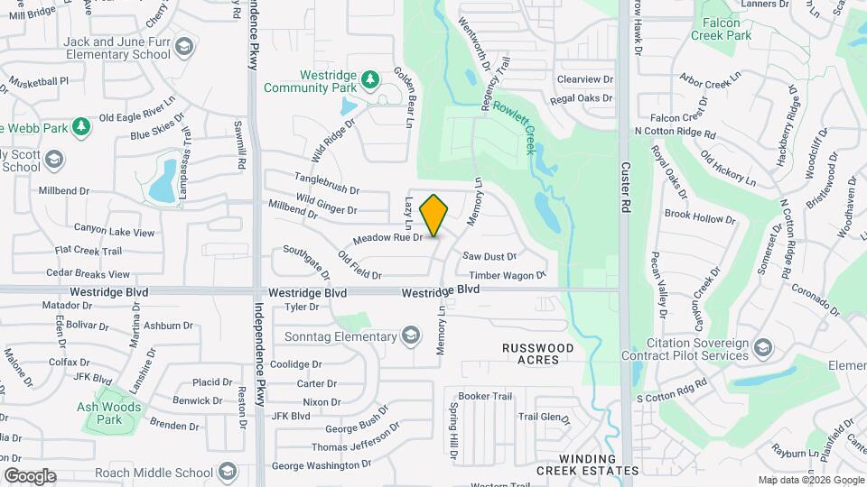 9701 Meadow Rue Dr Map and Location Details