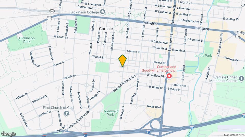410 S College St, Unit 410 South College St Map and Location Details