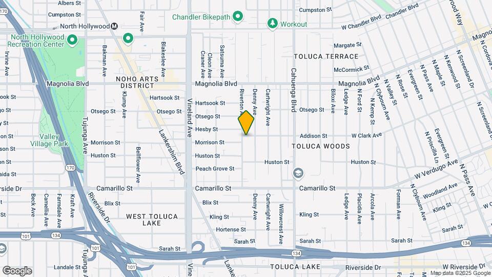 4958 Riverton Ave, Unit 6 Map and Location Details
