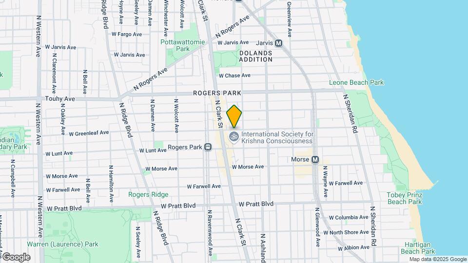 1719 W Greenleaf Ave, Unit Garden Mapa y Detalles de la Ubicación