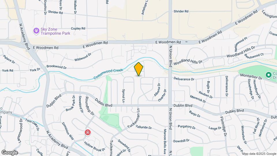 6708 Fredrick Dr Map and Location Details