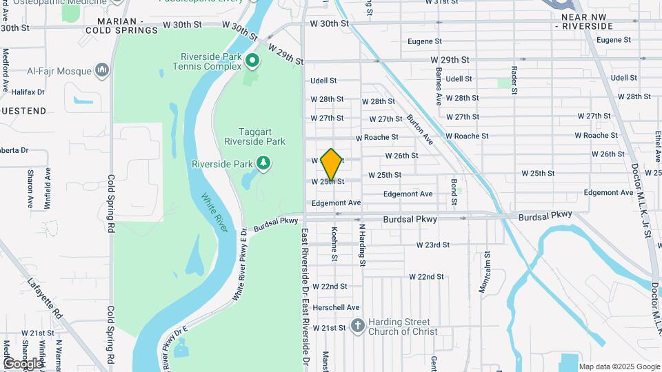 1501 W 25th St Map and Location Details